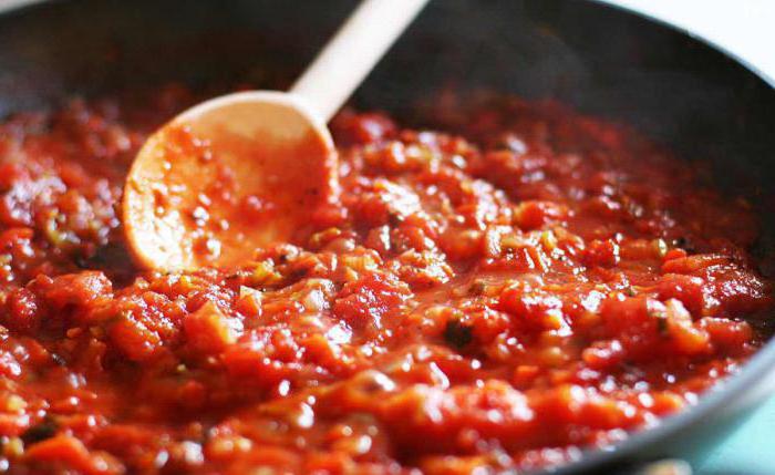 Start cooking pasta with tomato paste
